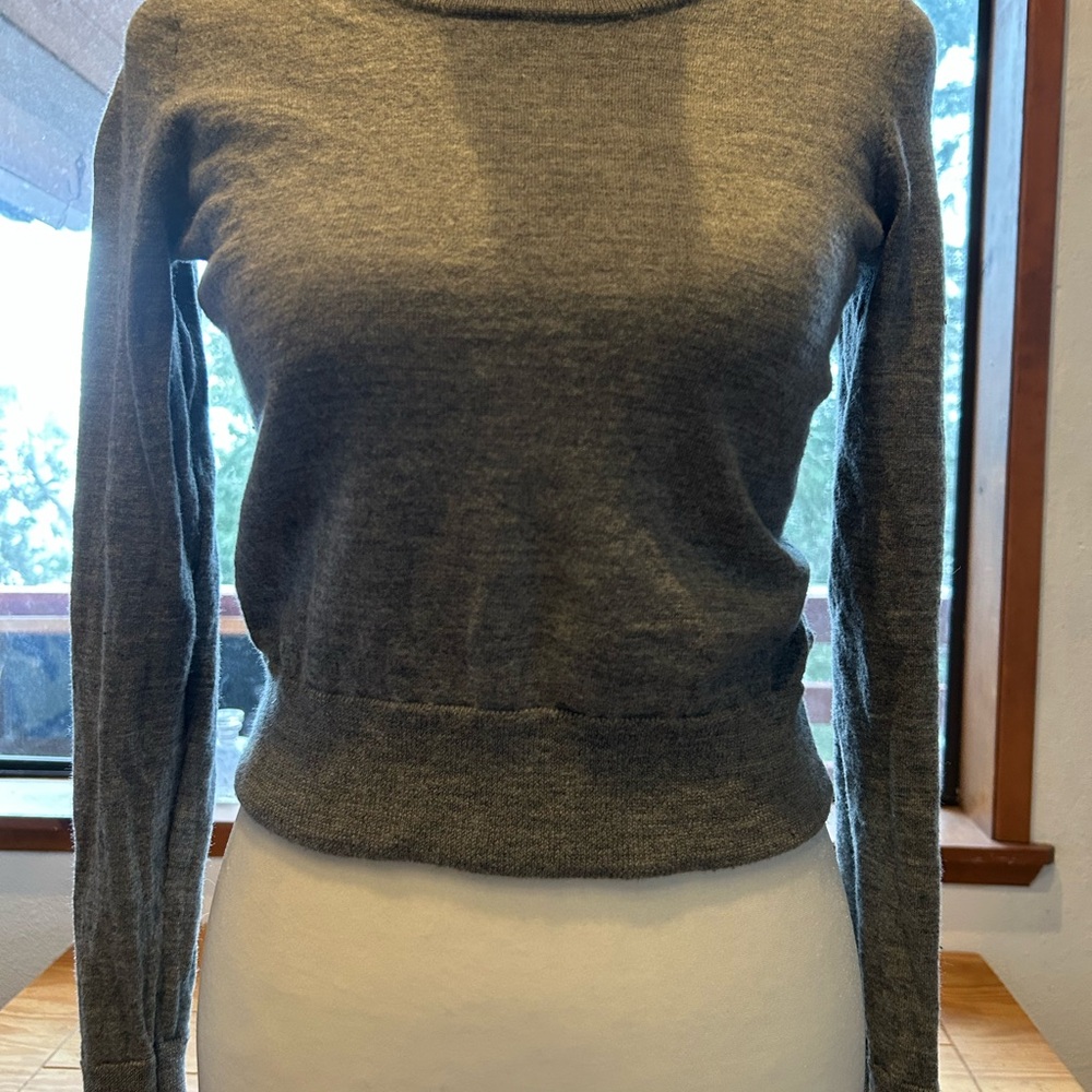 J. Crew Gray Long Sleeve Sweater